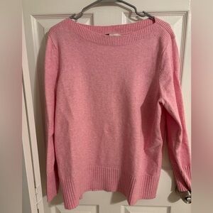 LOFT Classic Pink Women's Knit Sweater - Size XL